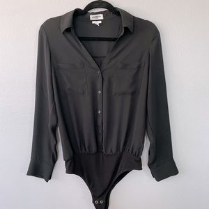 Express body suit size M black